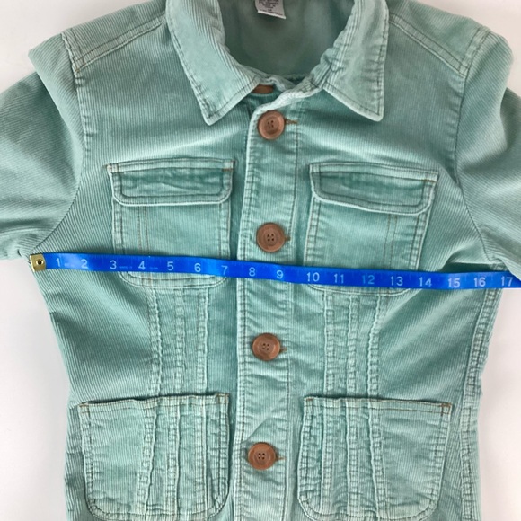 Anthropologie Tulle Mint Green Corduroy Jacket | Medium - Picture 9 of 12